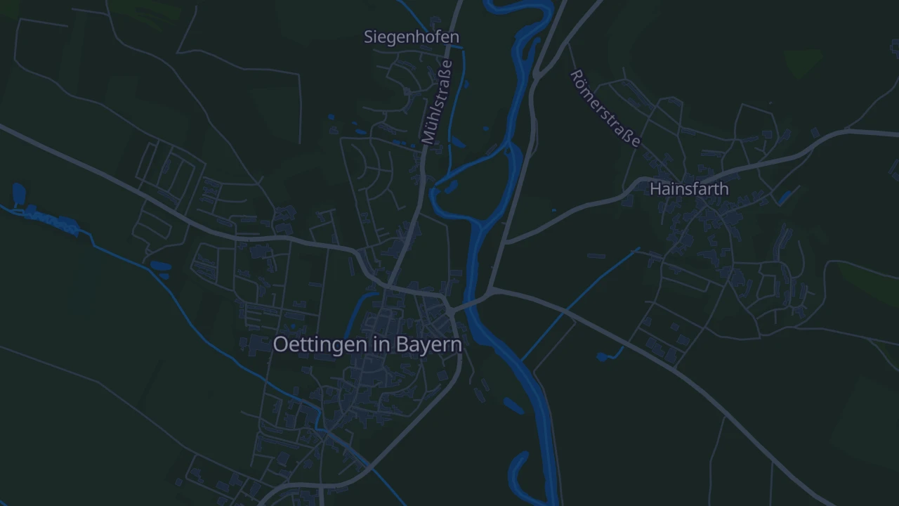 Karte von Oettingen i.Bay.