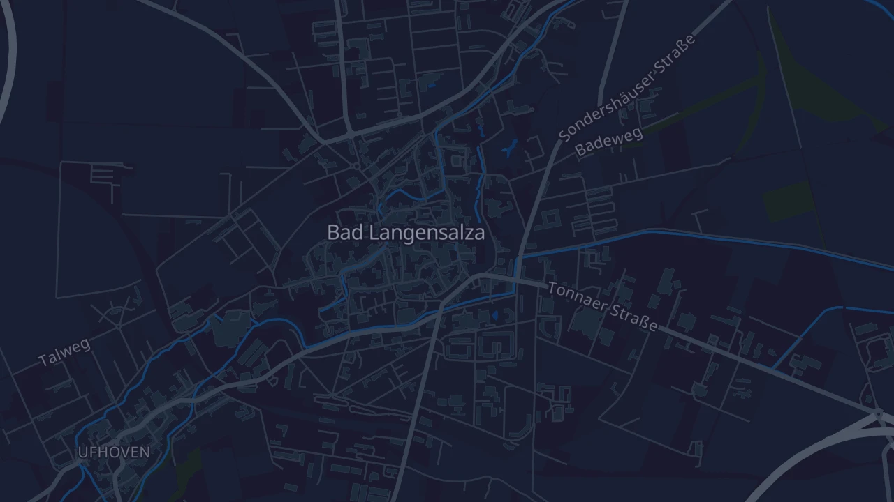 Karte von Bad Langensalza