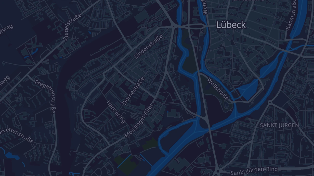 Karte von Lübeck