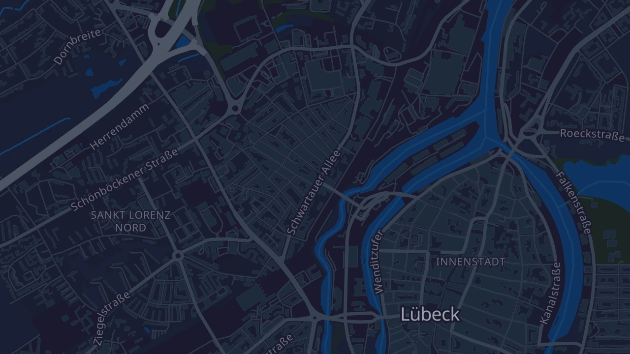 Karte von Lübeck