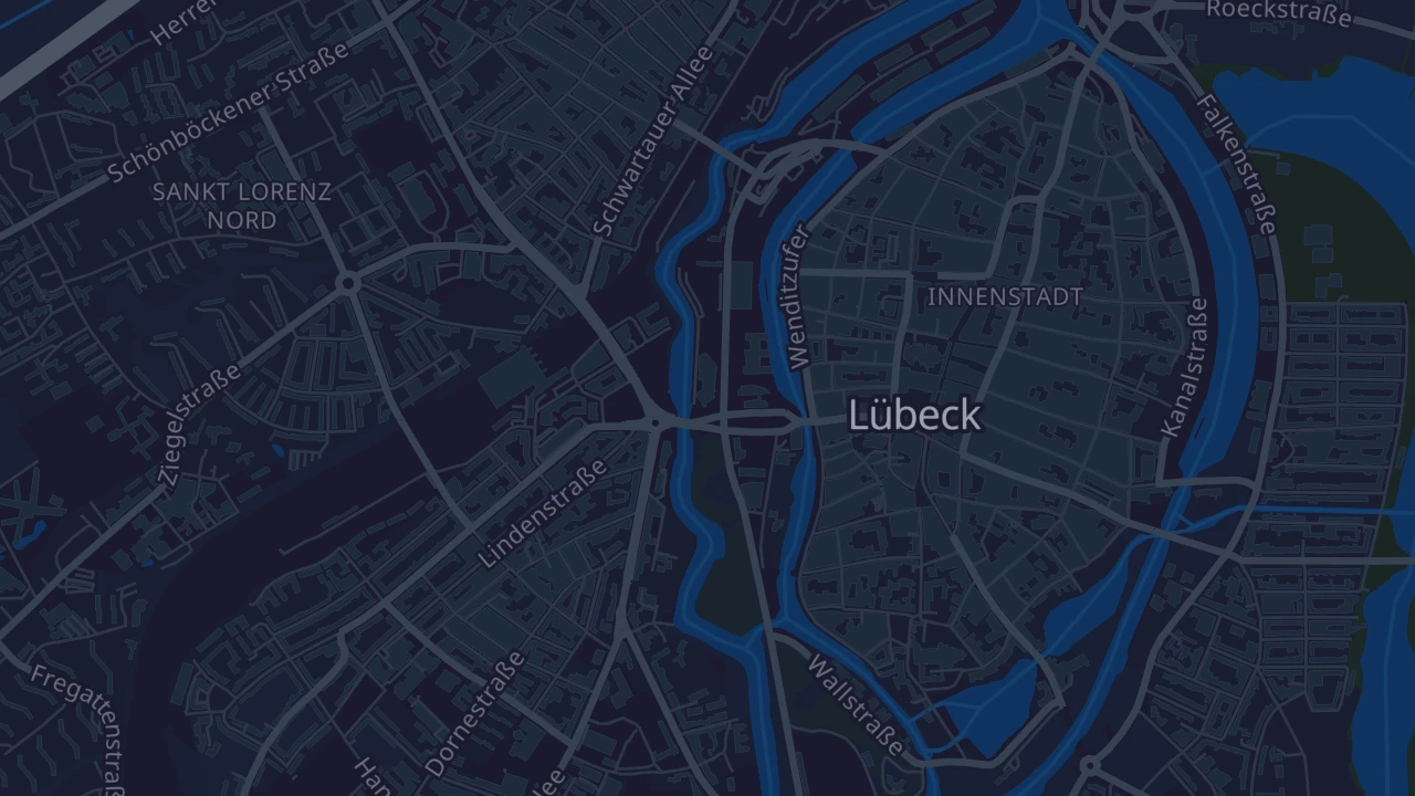 Karte von Lübeck
