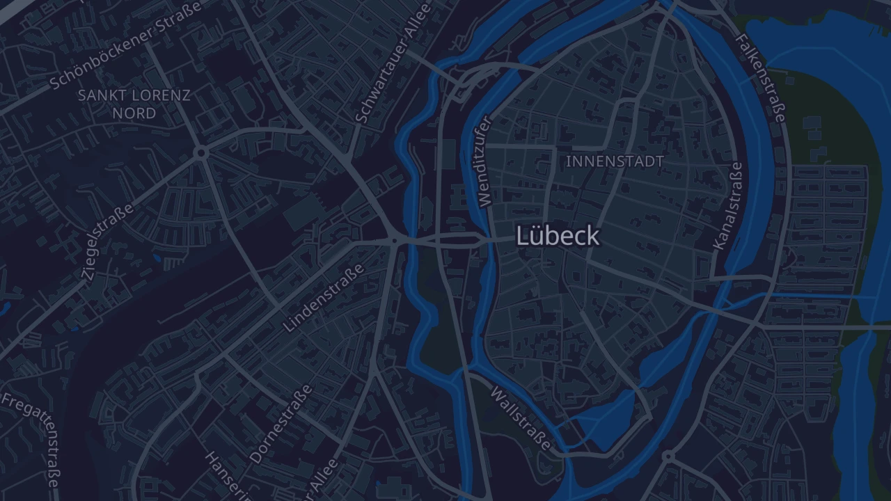 Karte von Lübeck