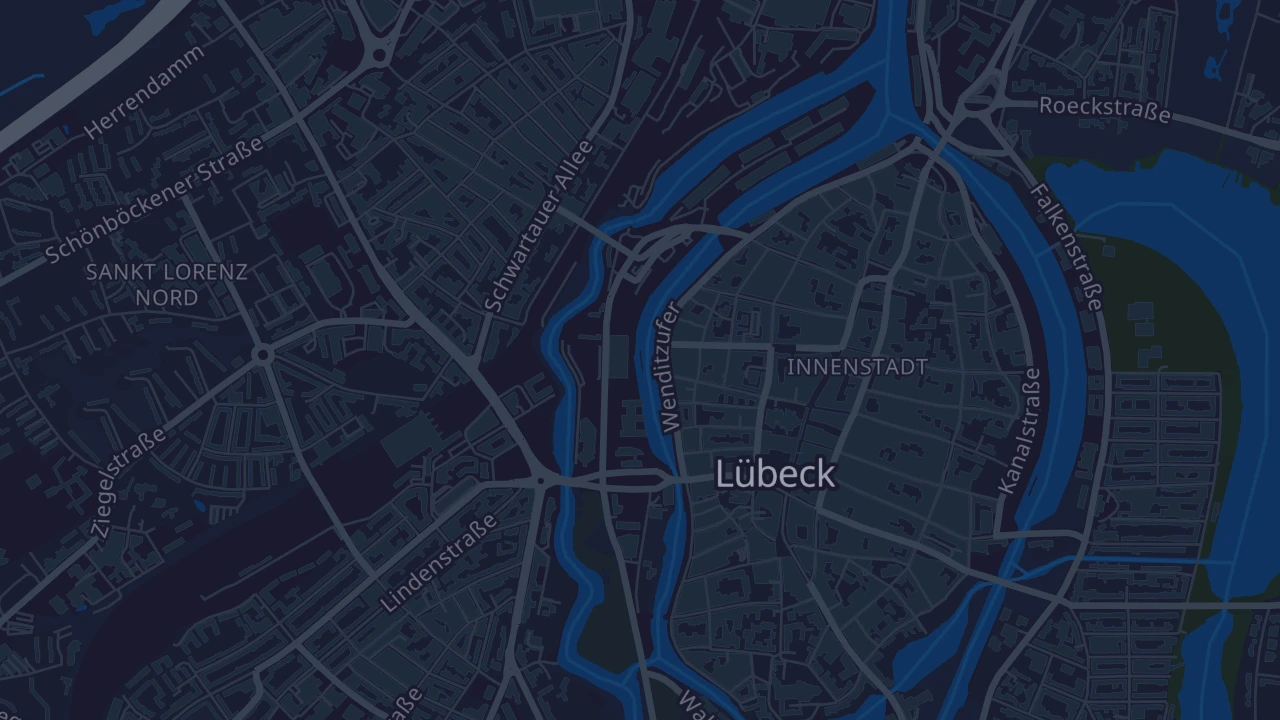 Karte von Lübeck