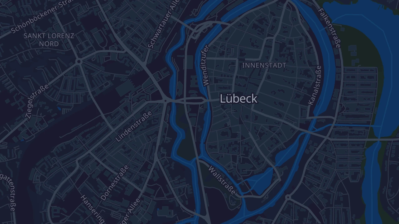 Karte von Lübeck