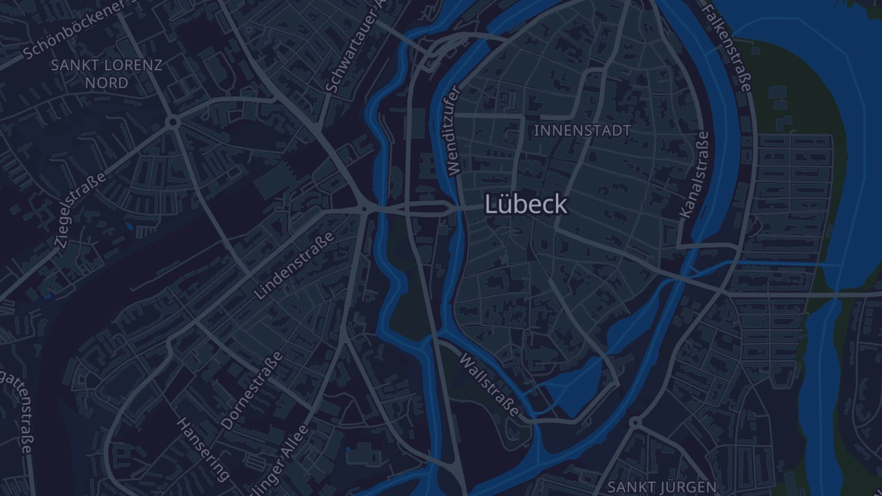 Karte von Lübeck