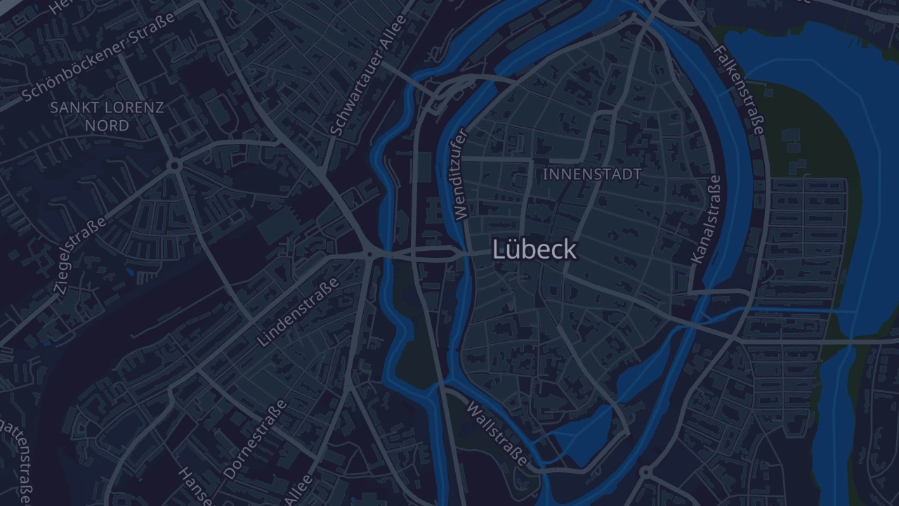 Karte von Lübeck