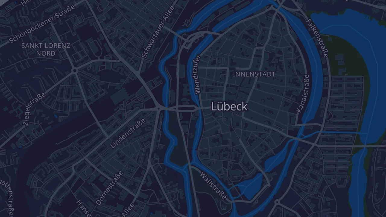 Karte von Lübeck