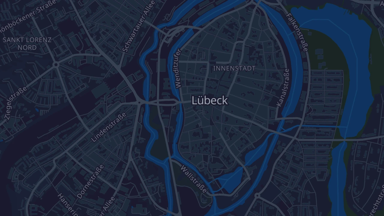 Karte von Lübeck