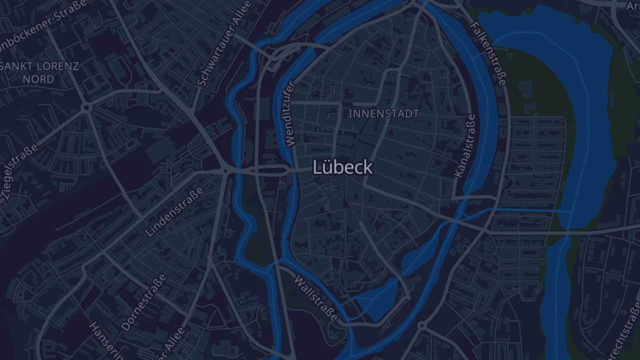 Karte von Lübeck