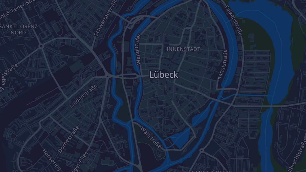 Karte von Lübeck