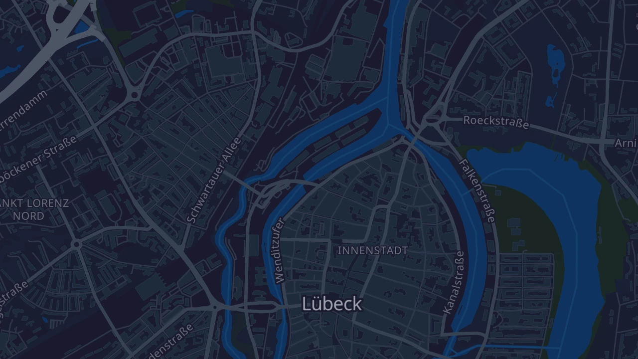 Karte von Lübeck