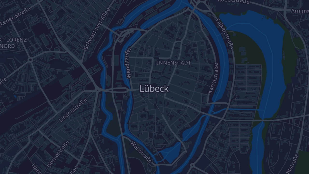 Karte von Lübeck