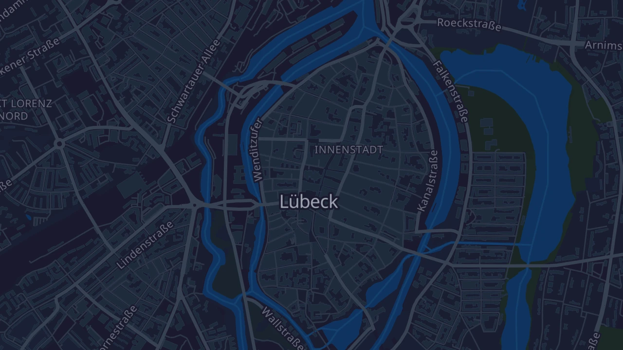 Karte von Lübeck