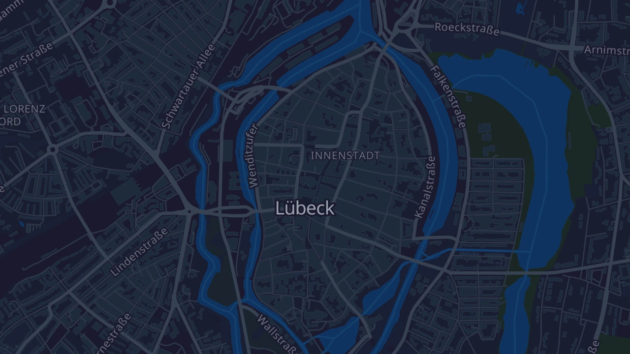 Karte von Lübeck