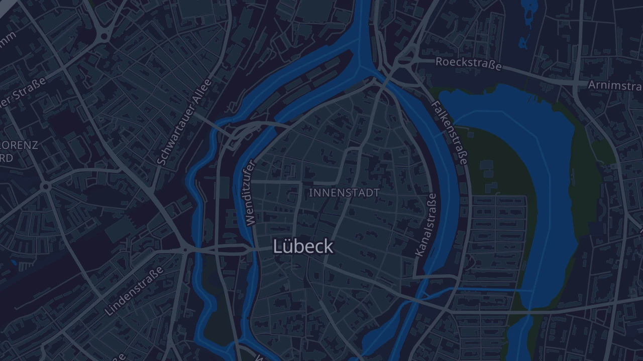 Karte von Lübeck