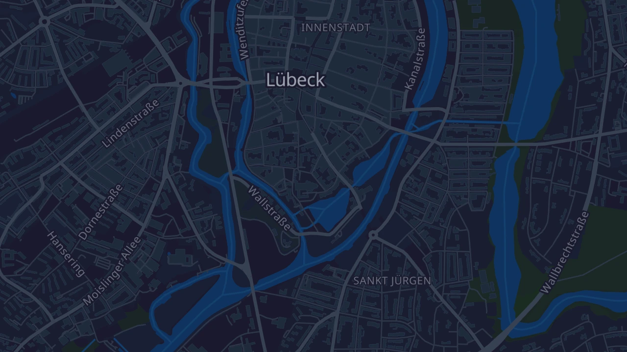 Karte von Lübeck