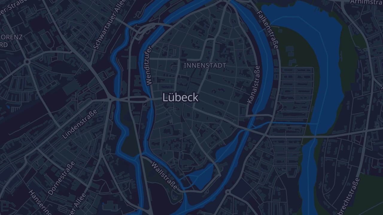 Karte von Lübeck