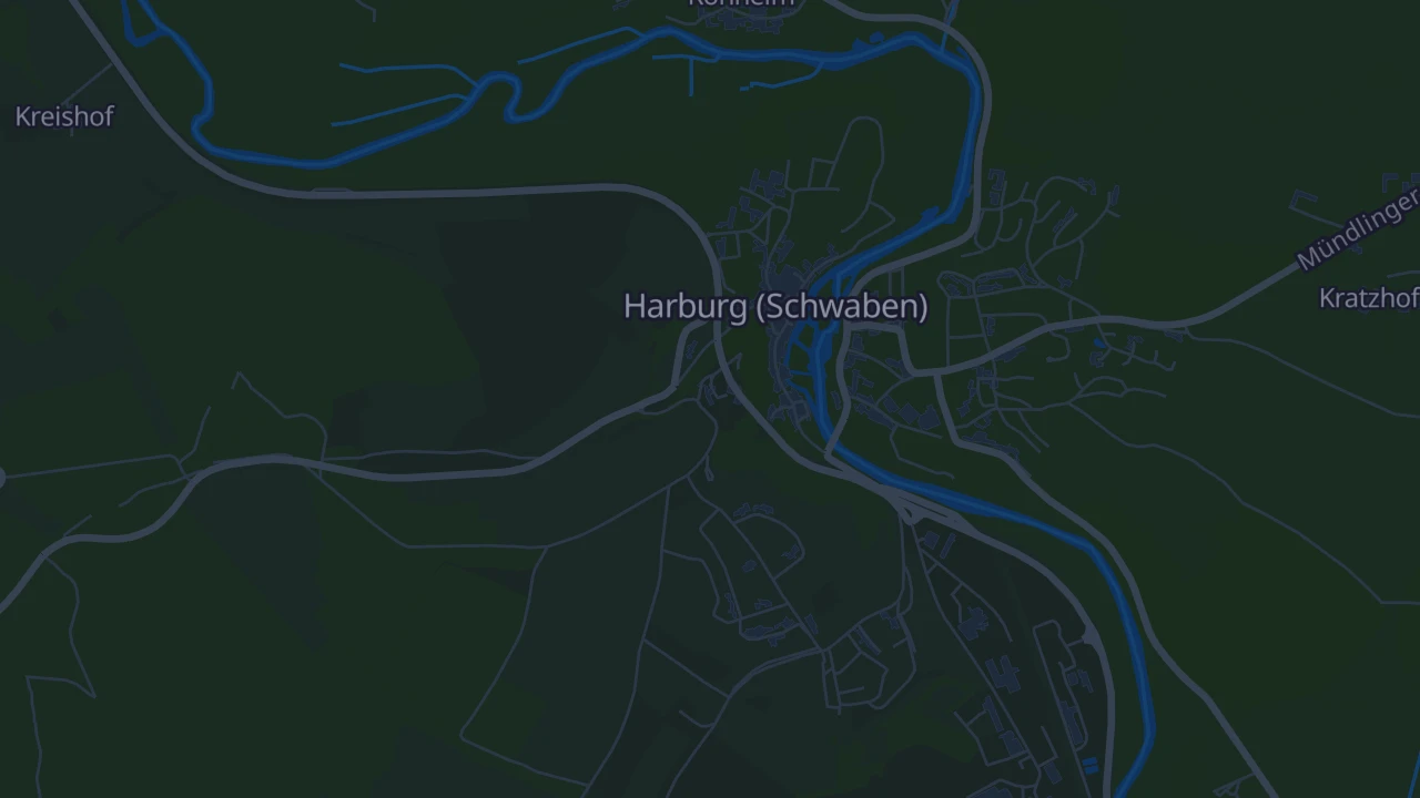Karte von Harburg (Schwaben)