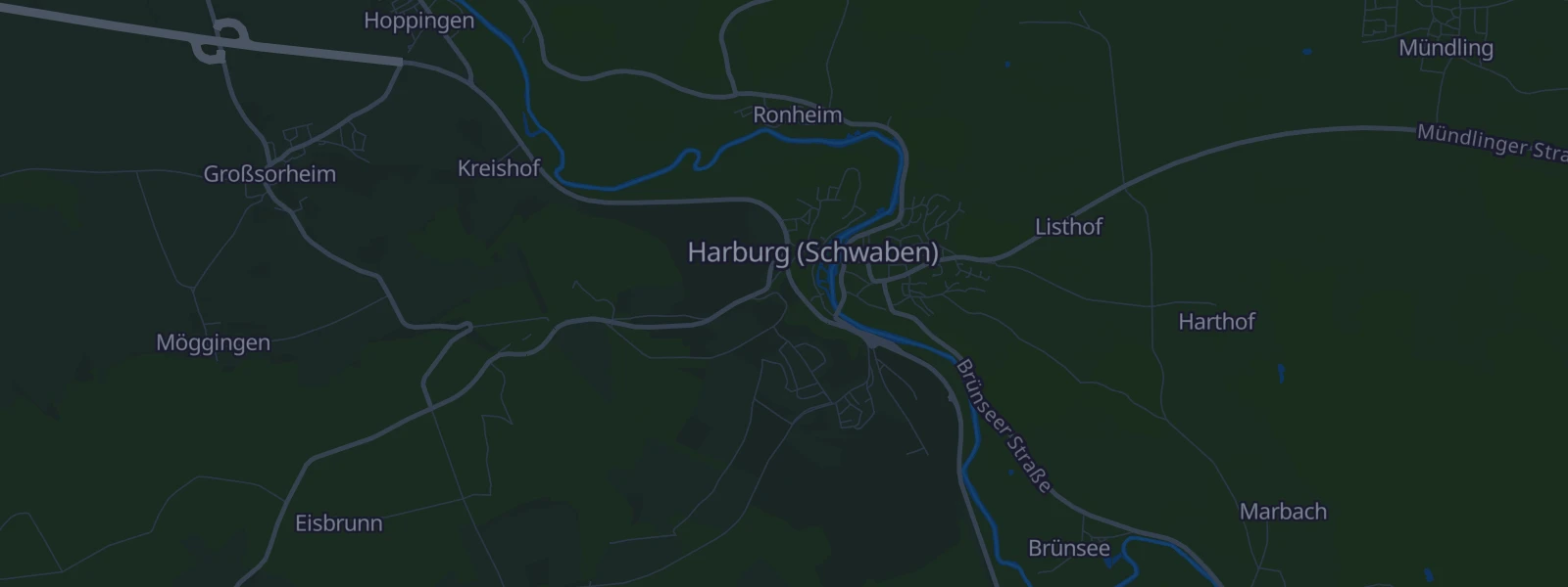 Karte von Harburg (Schwaben)