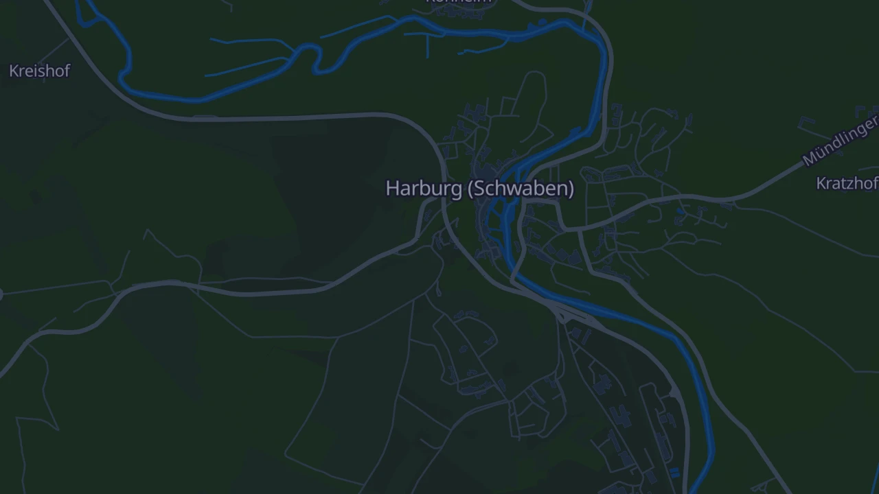 Karte von Harburg (Schwaben)