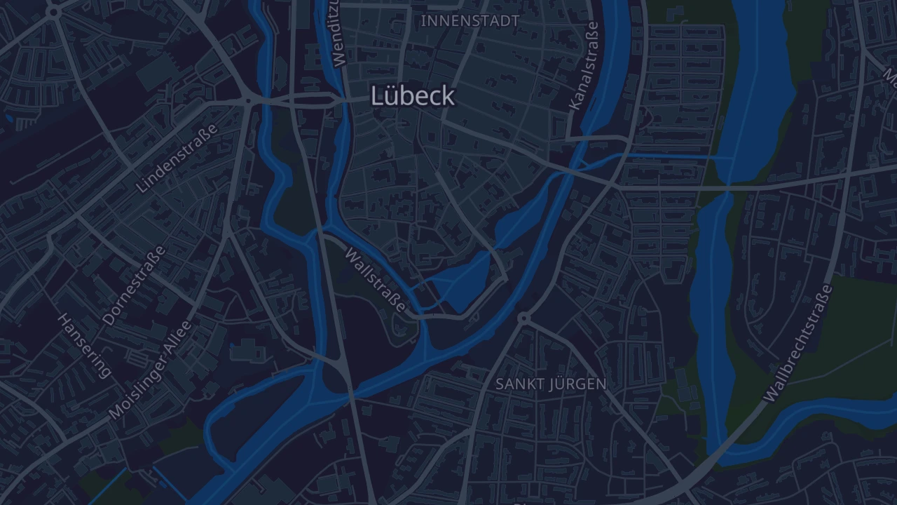 Karte von Lübeck