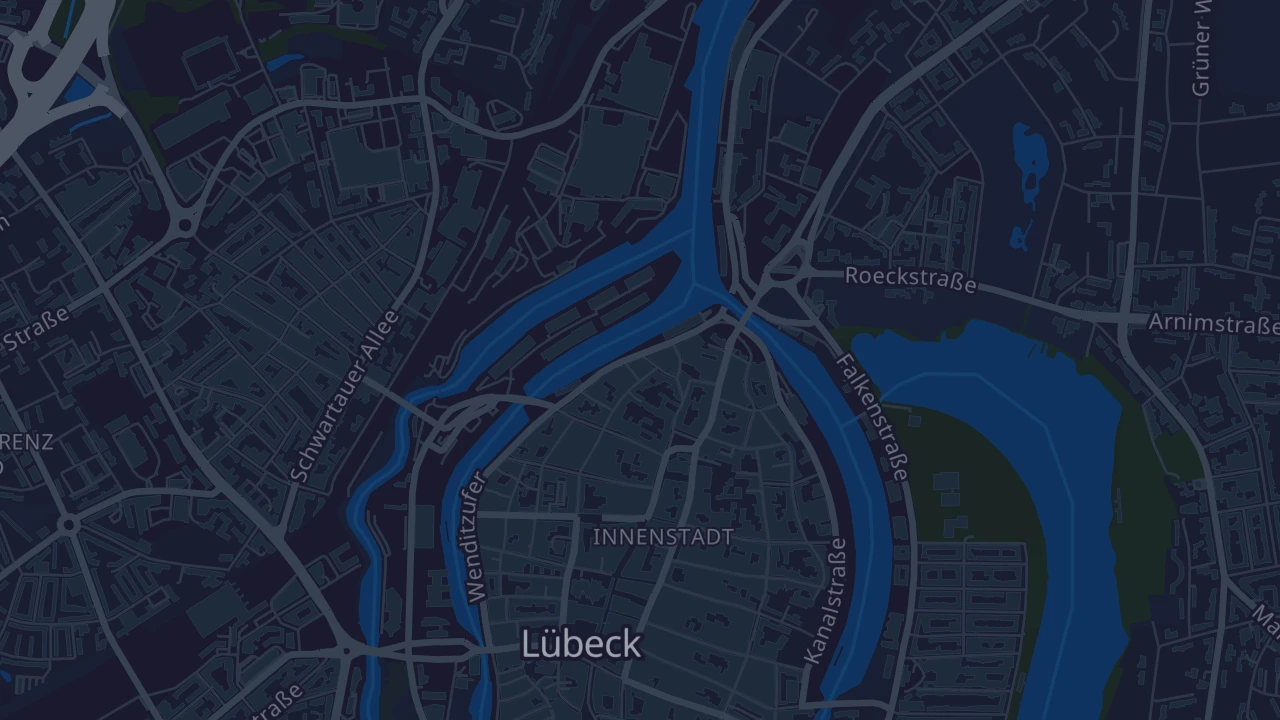 Karte von Lübeck