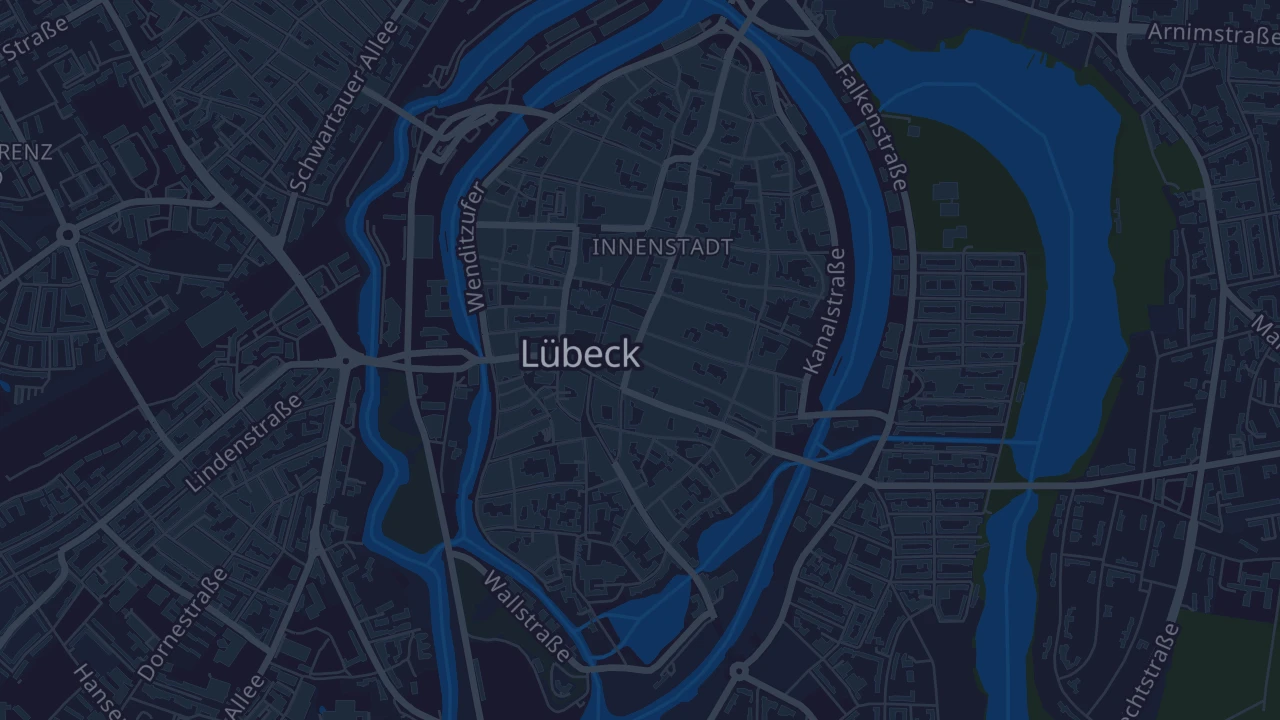 Karte von Lübeck