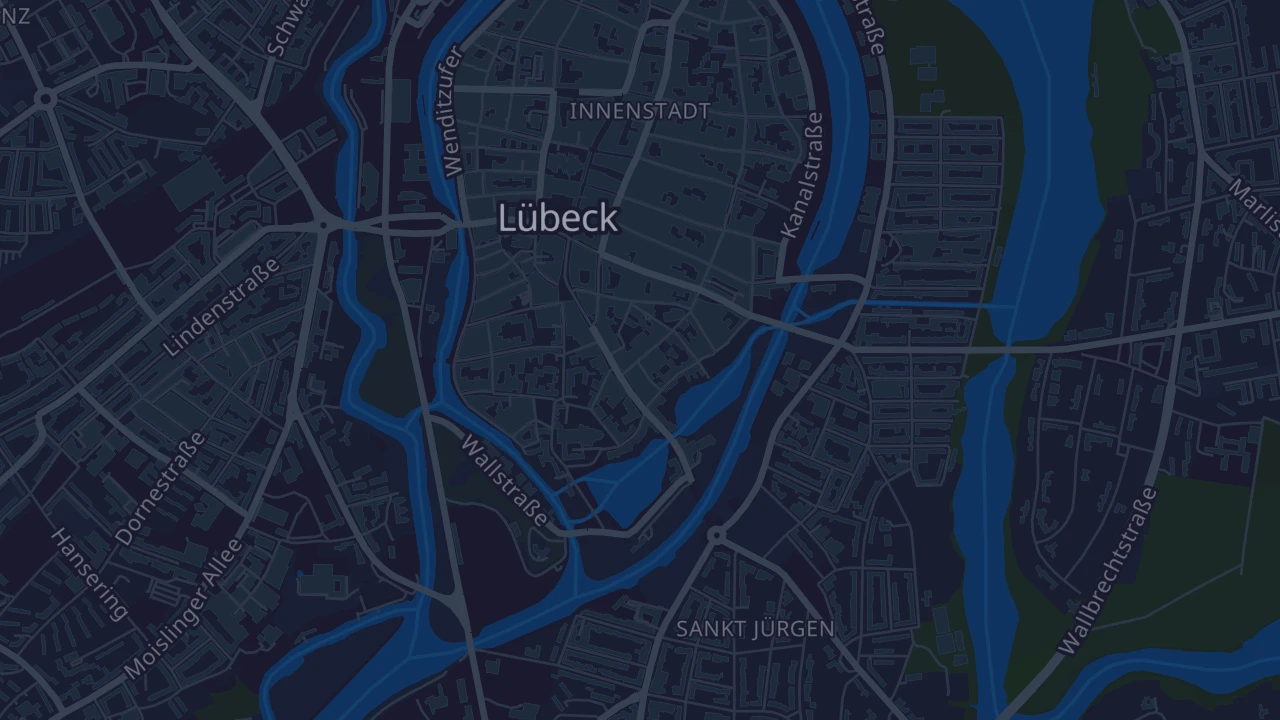 Karte von Lübeck