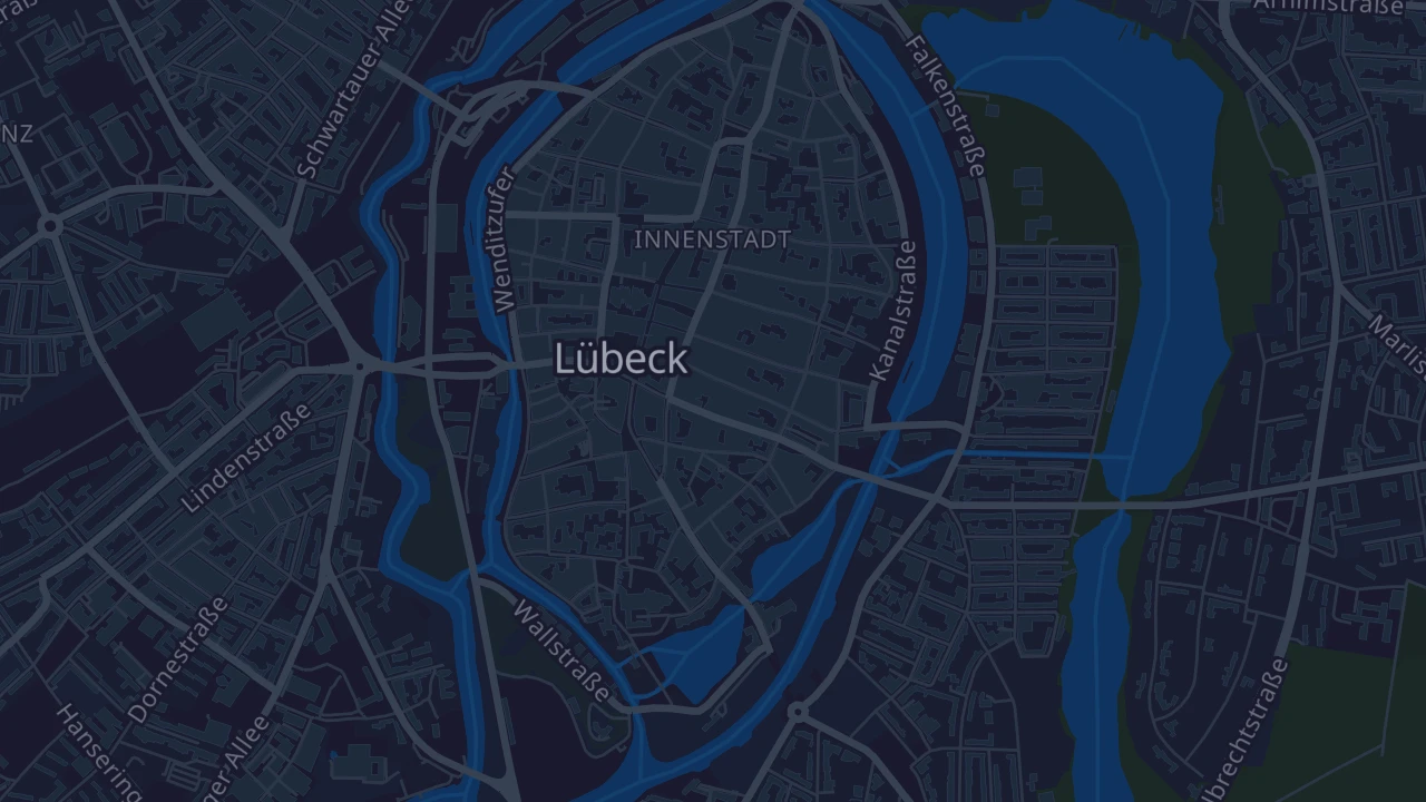 Karte von Lübeck