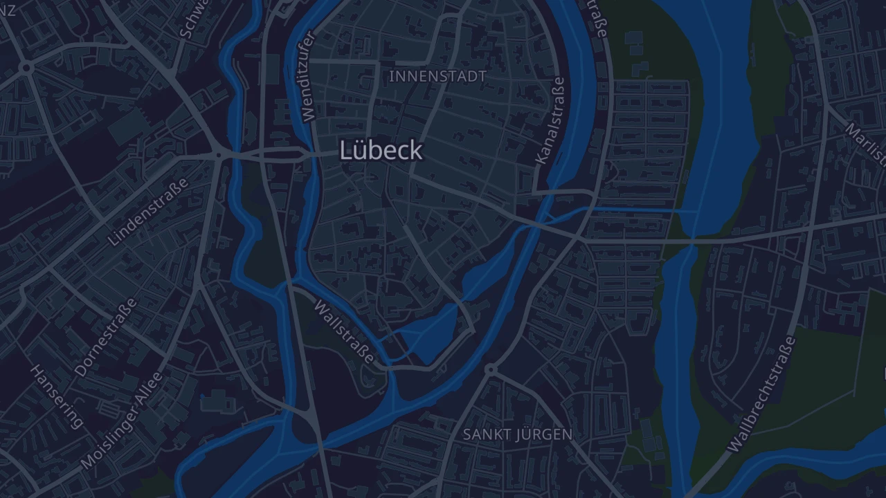 Karte von Lübeck