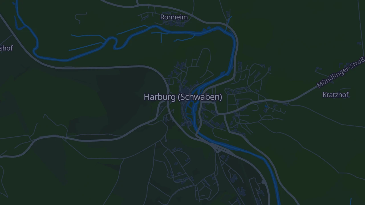Karte von Harburg (Schwaben)