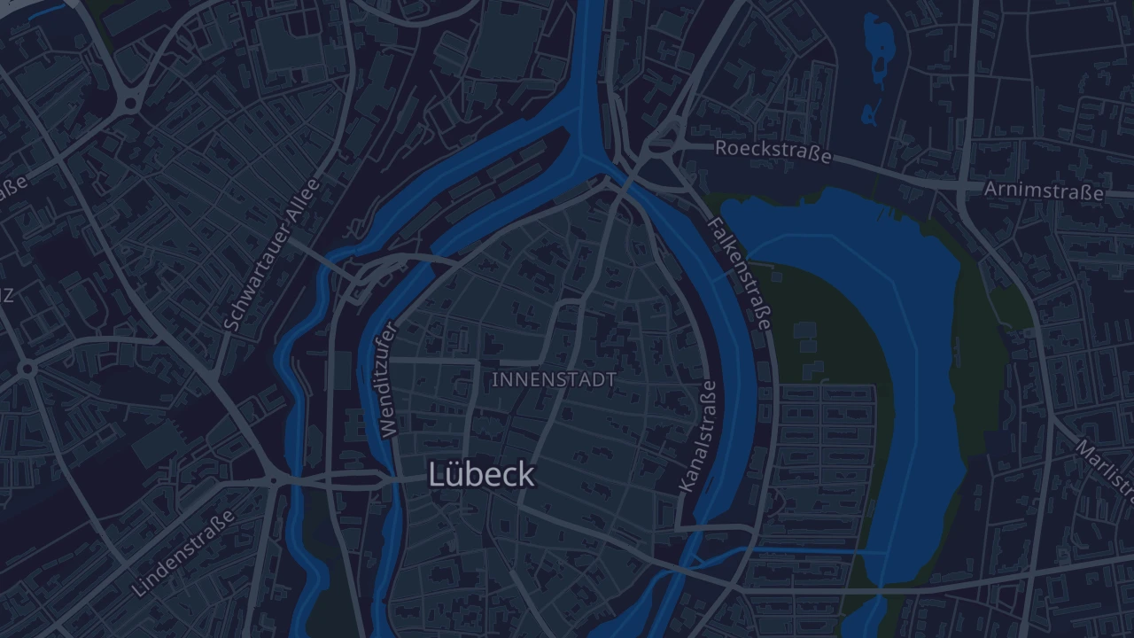 Karte von Lübeck