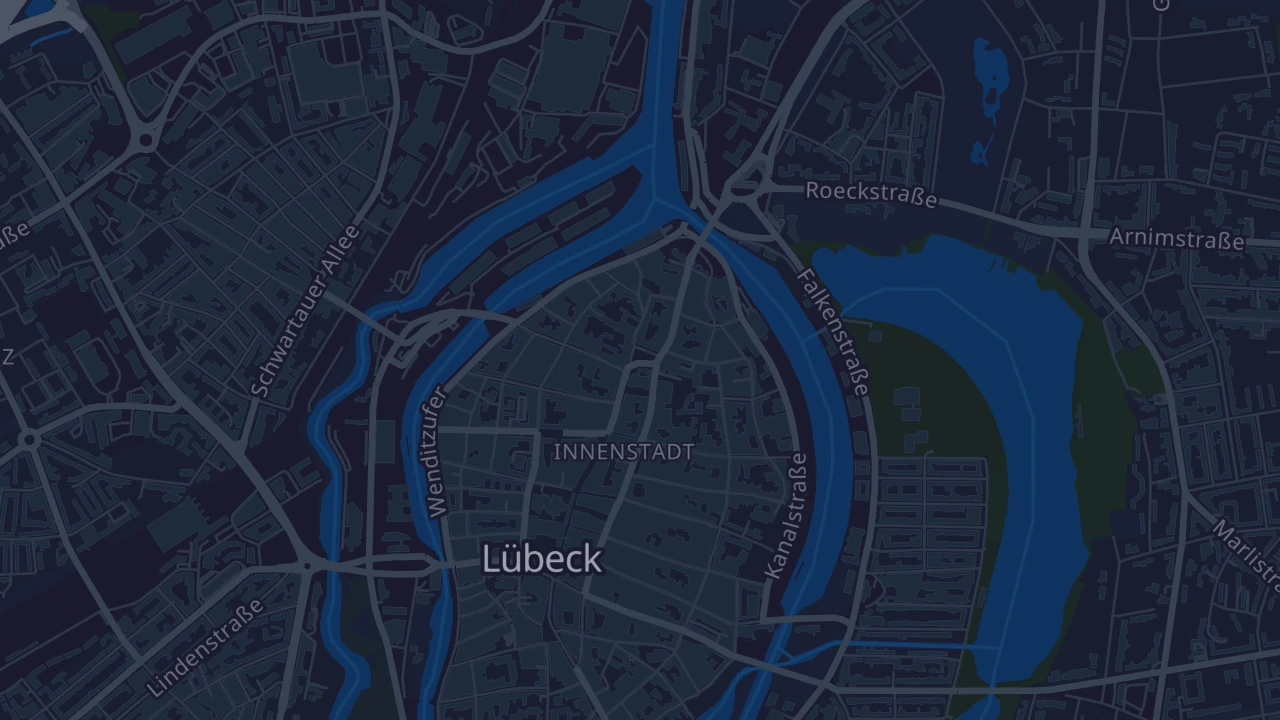 Karte von Lübeck