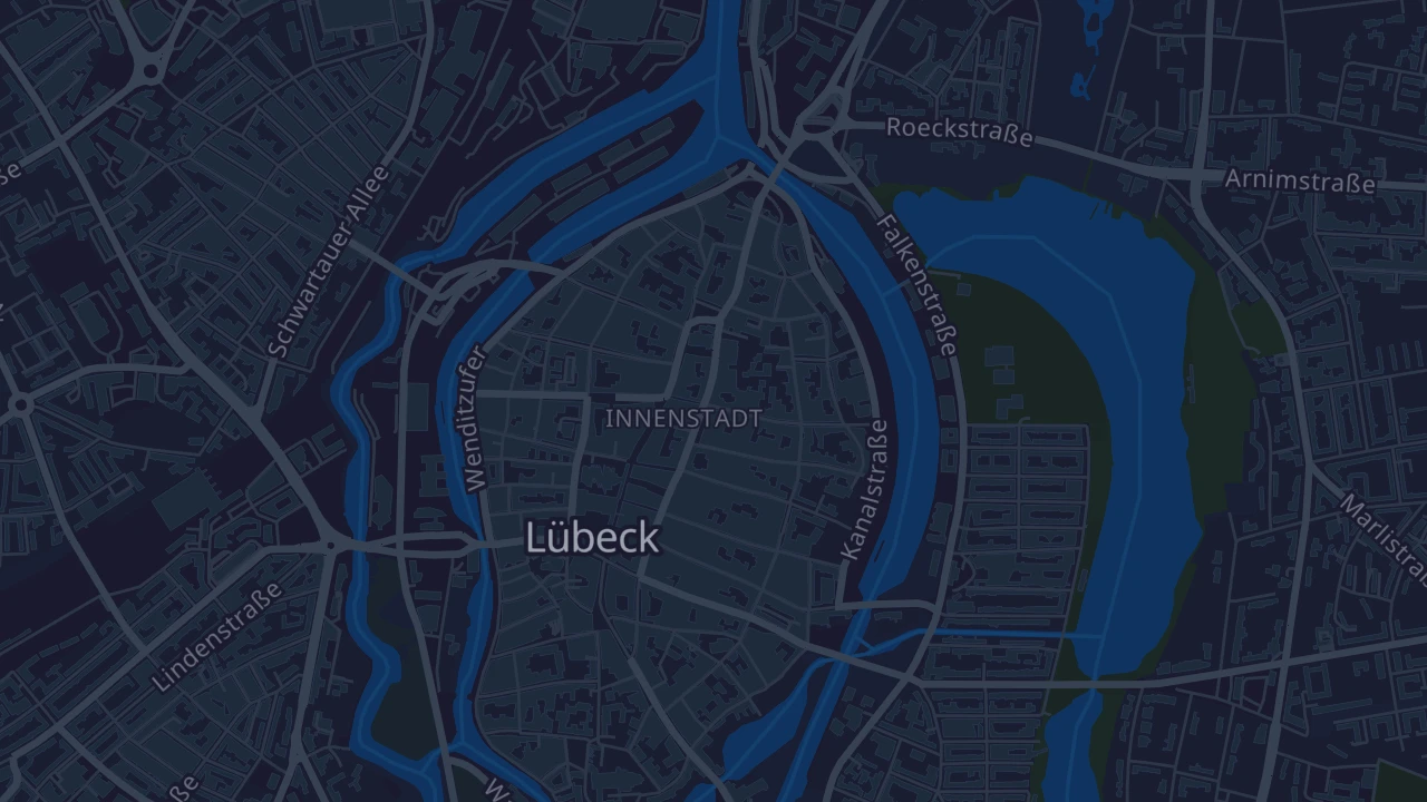 Karte von Lübeck