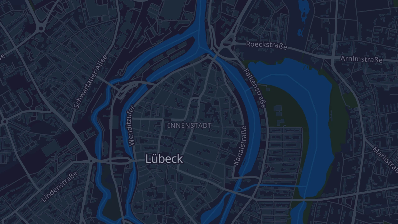 Karte von Lübeck