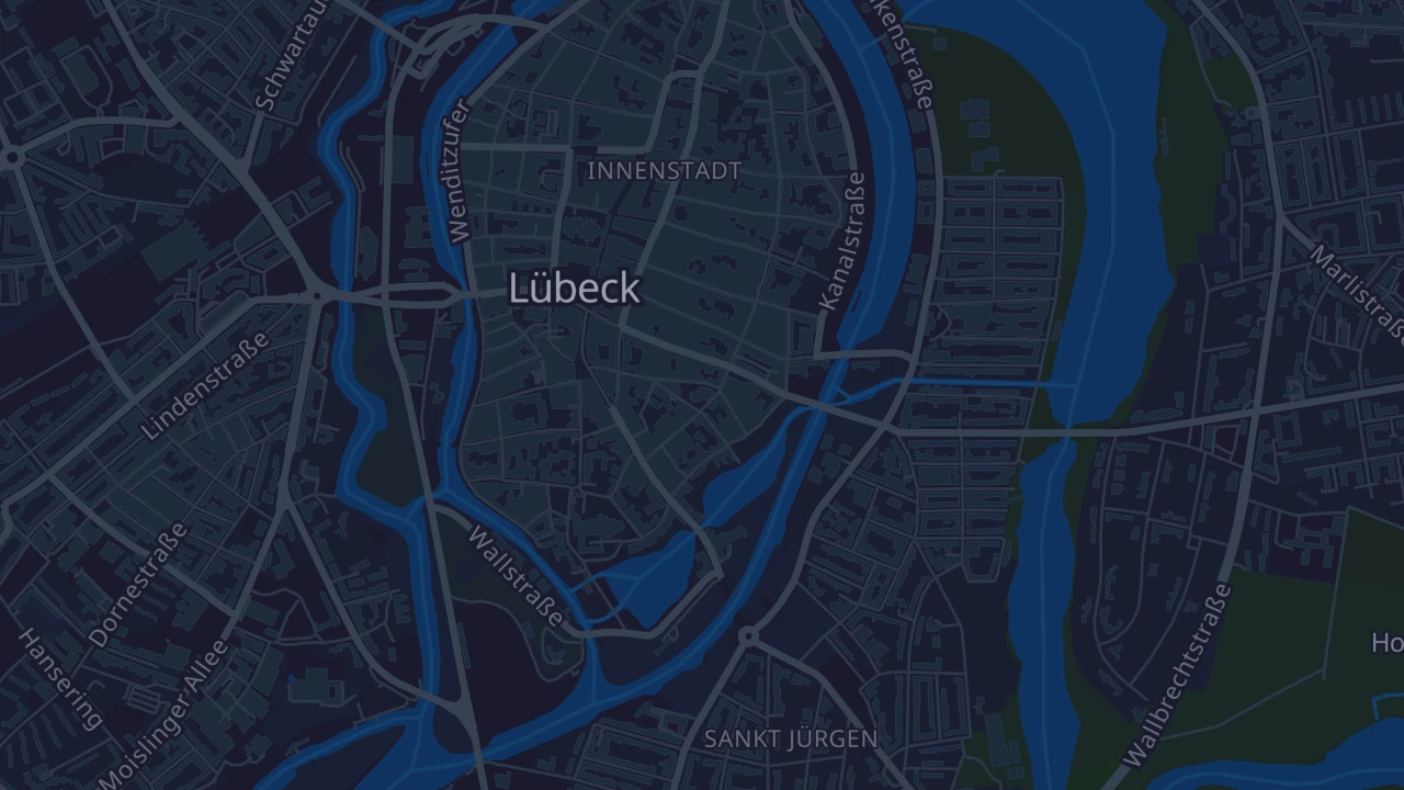 Karte von Lübeck