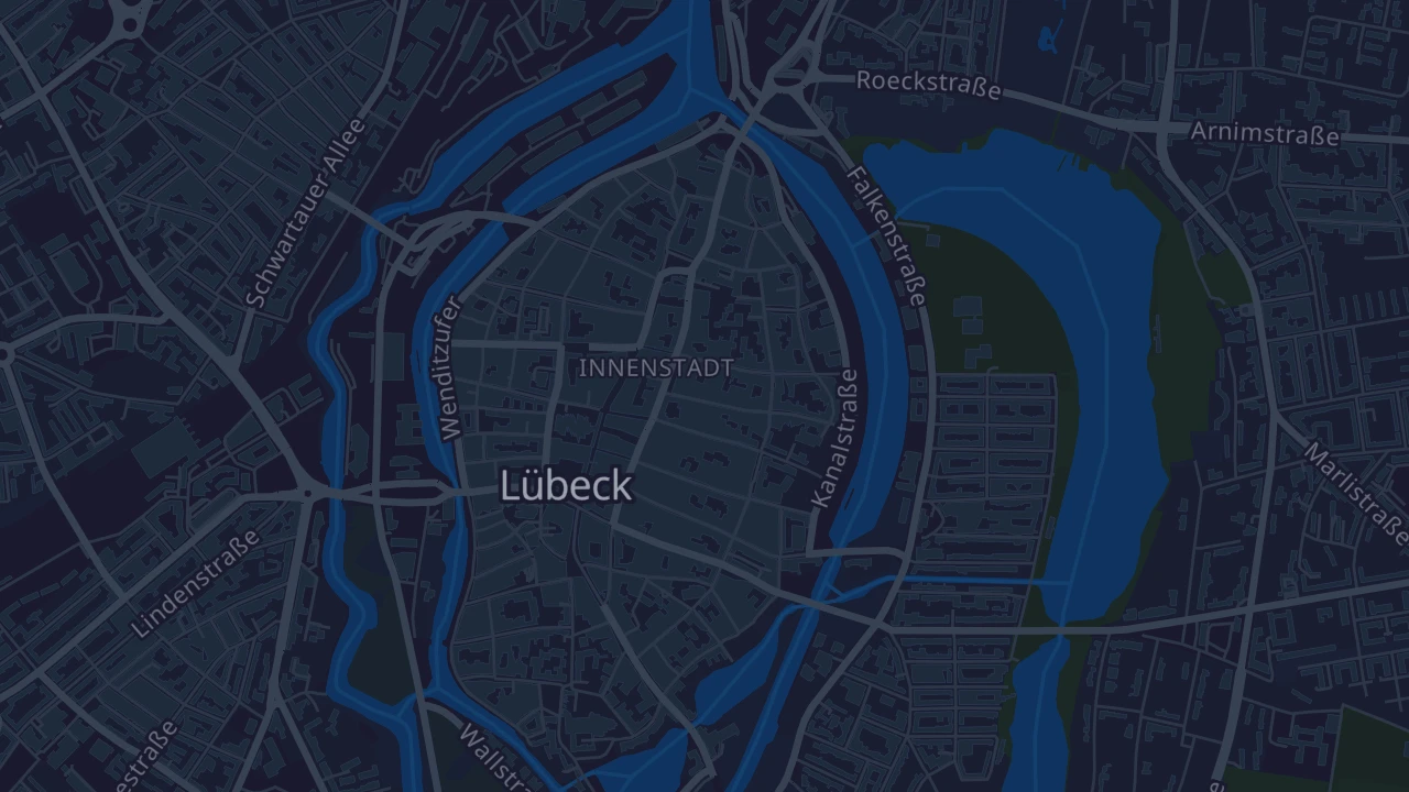 Karte von Lübeck