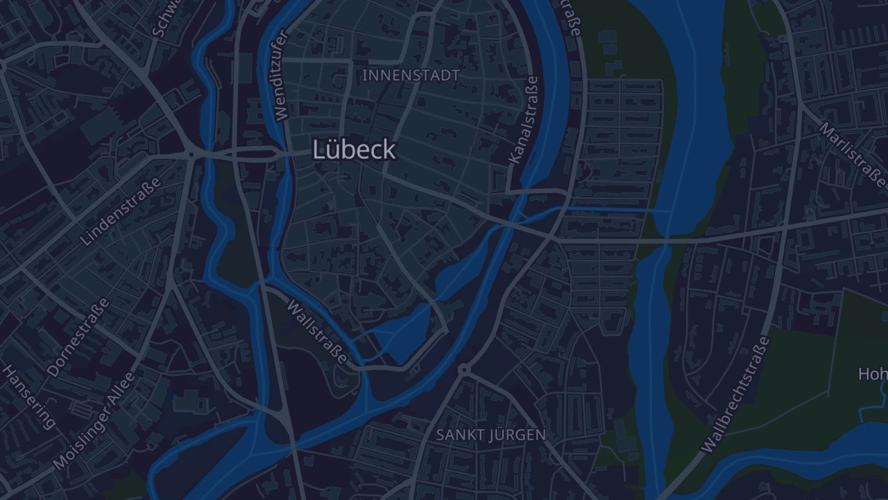 Karte von Lübeck