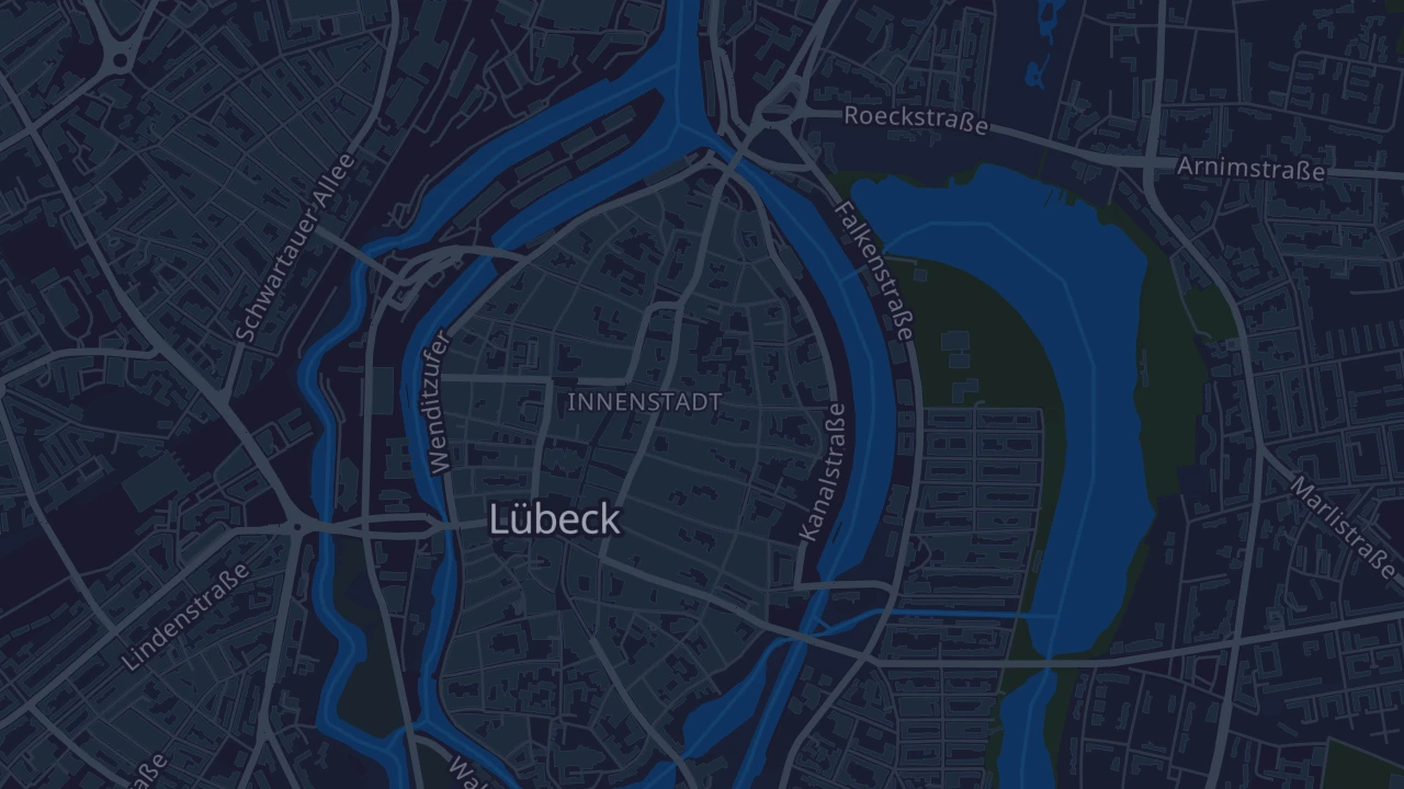 Karte von Lübeck