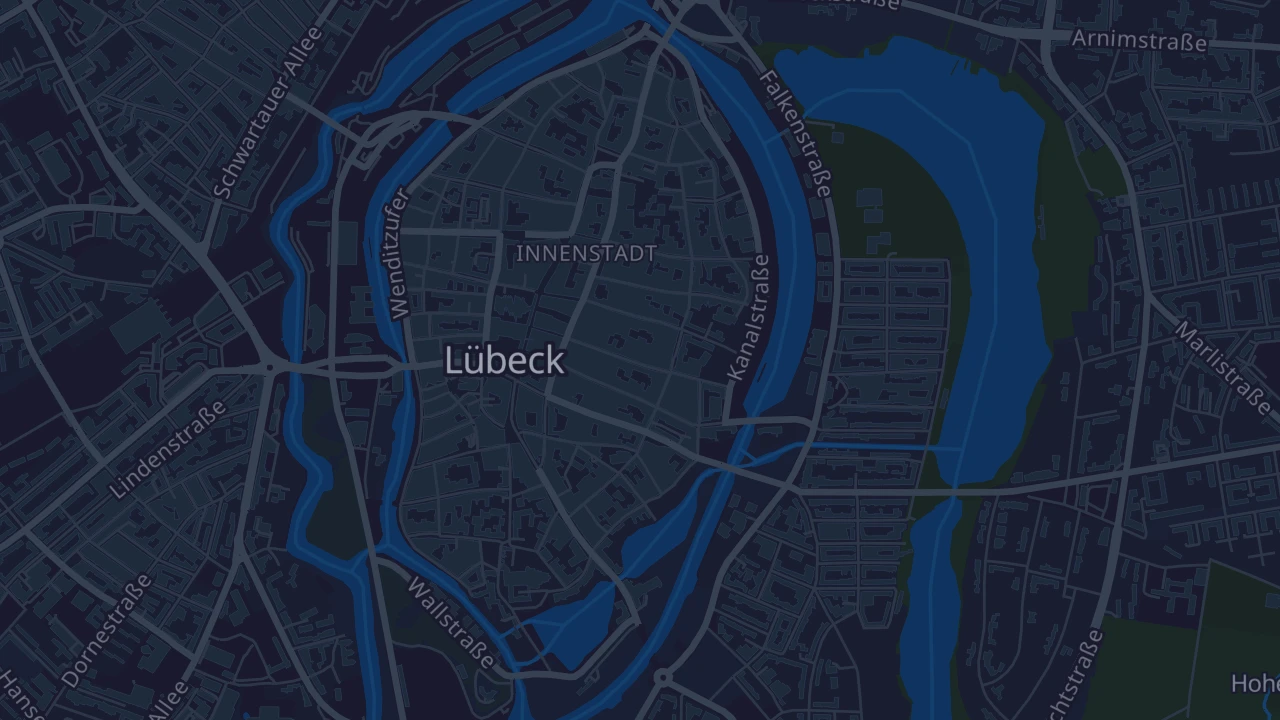 Karte von Lübeck
