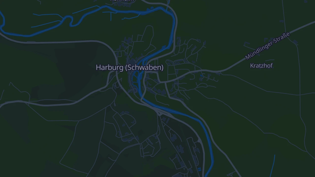 Karte von Harburg (Schwaben)