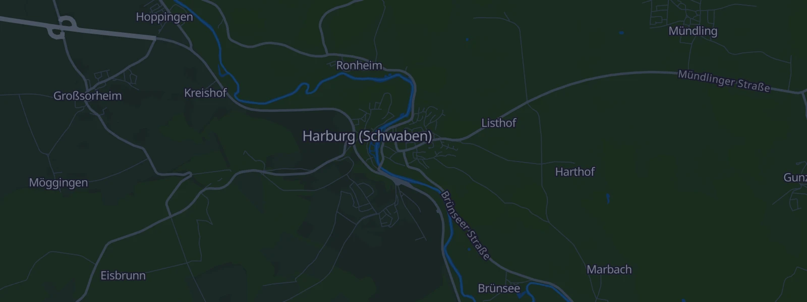 Karte von Harburg