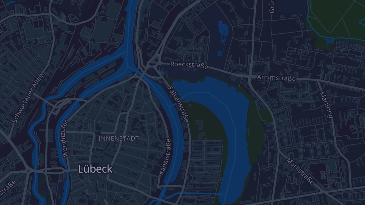 Karte von Lübeck