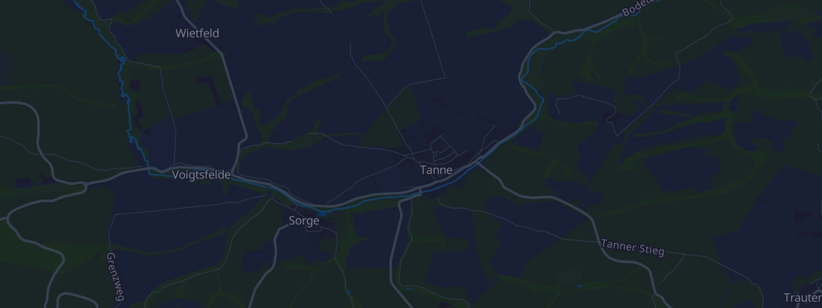 Karte von Oberharz am Brocken OT Tanne