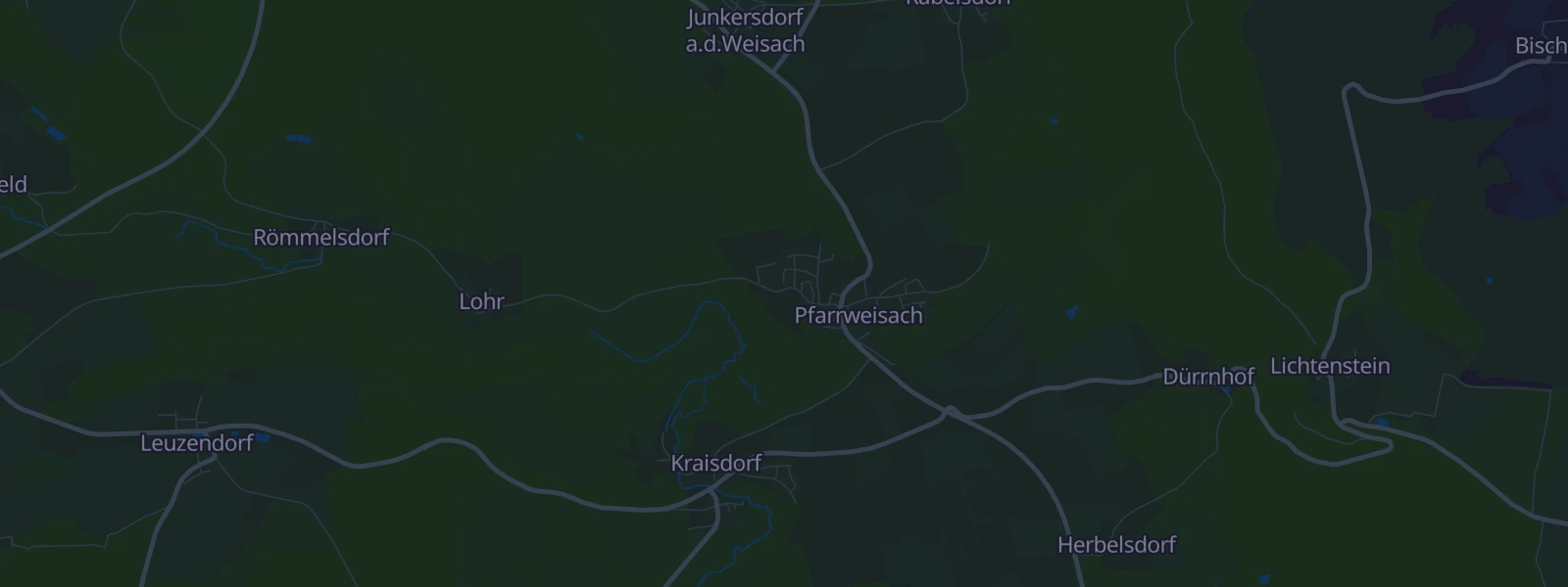 Karte von Pfarrweisach