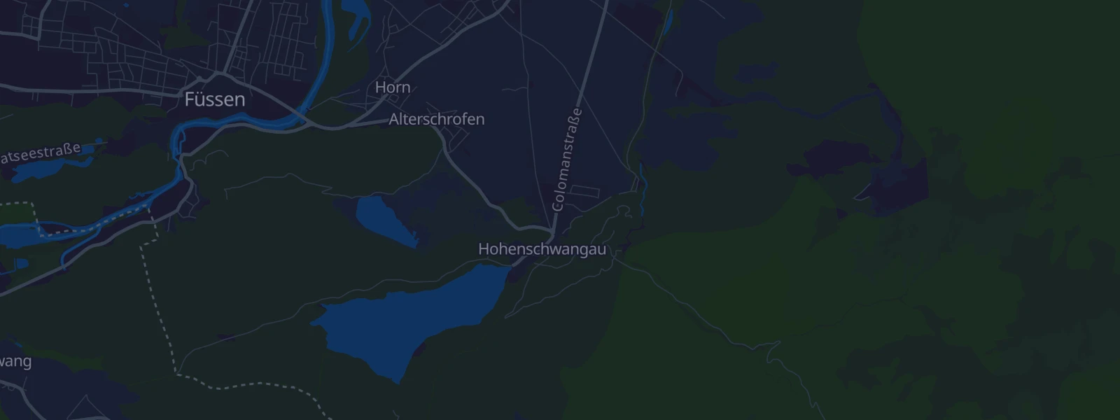 Karte von Schwangau-Hohenschwangau