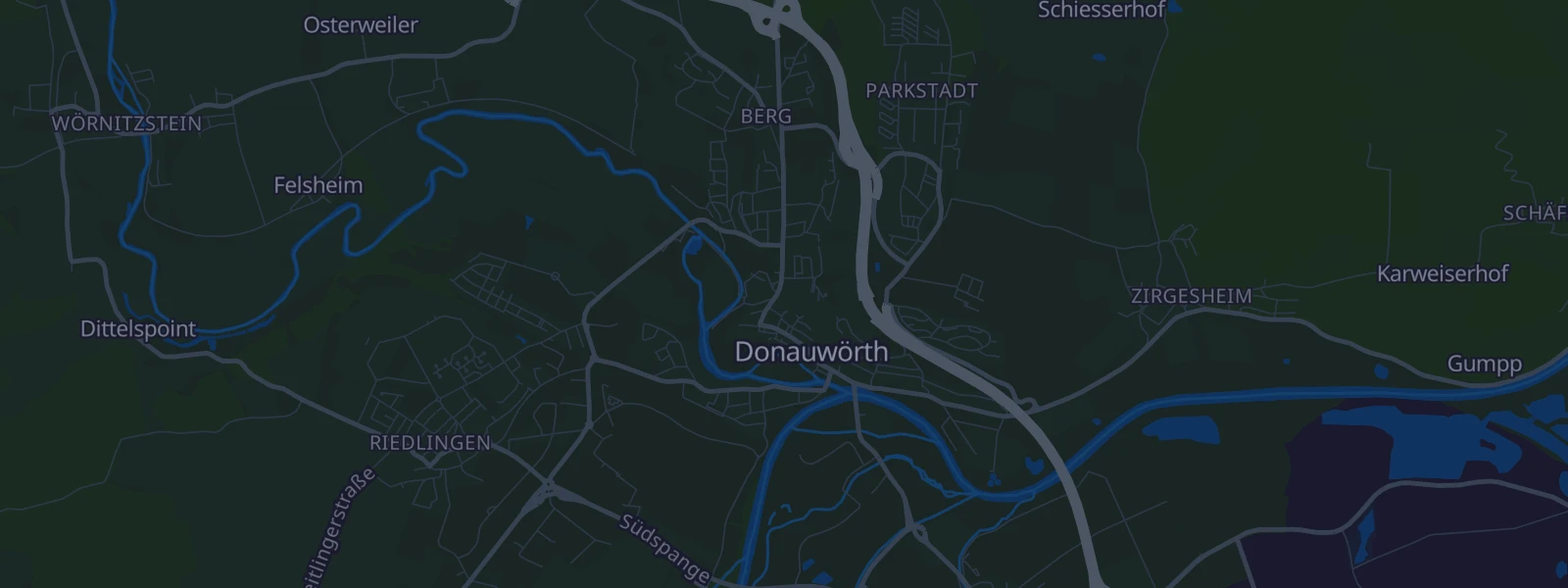Karte von Donauwörth