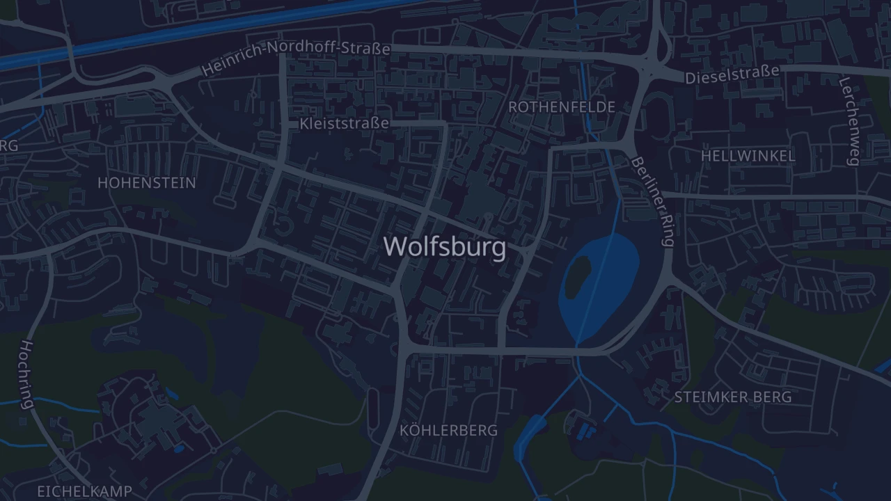 Karte von Wolfsburg