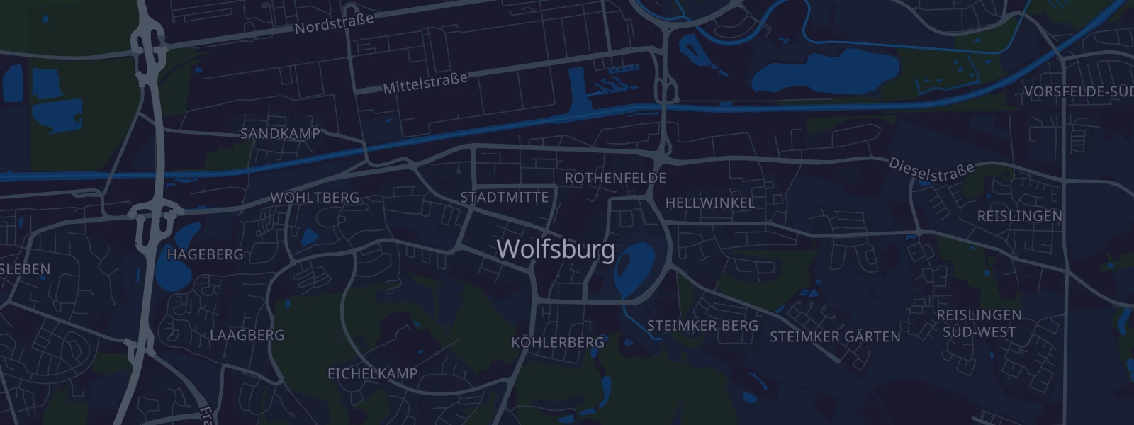 Karte von Wolfsburg