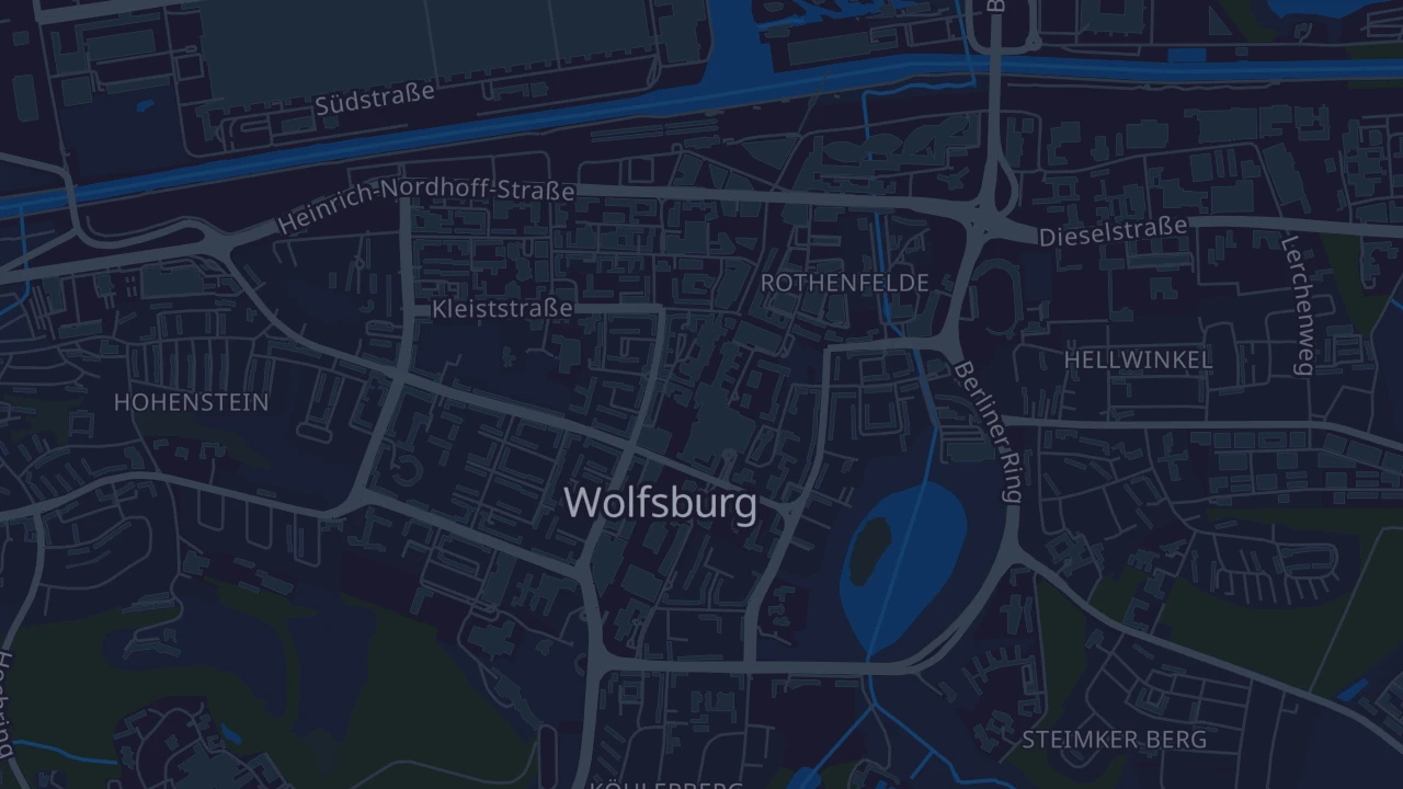 Karte von Wolfsburg